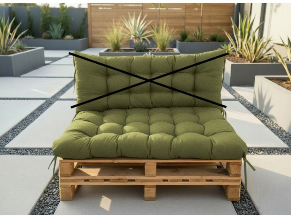 Paletový prošívaný sedák ALEX 120x80 cm color 19 limonka Mybesthome