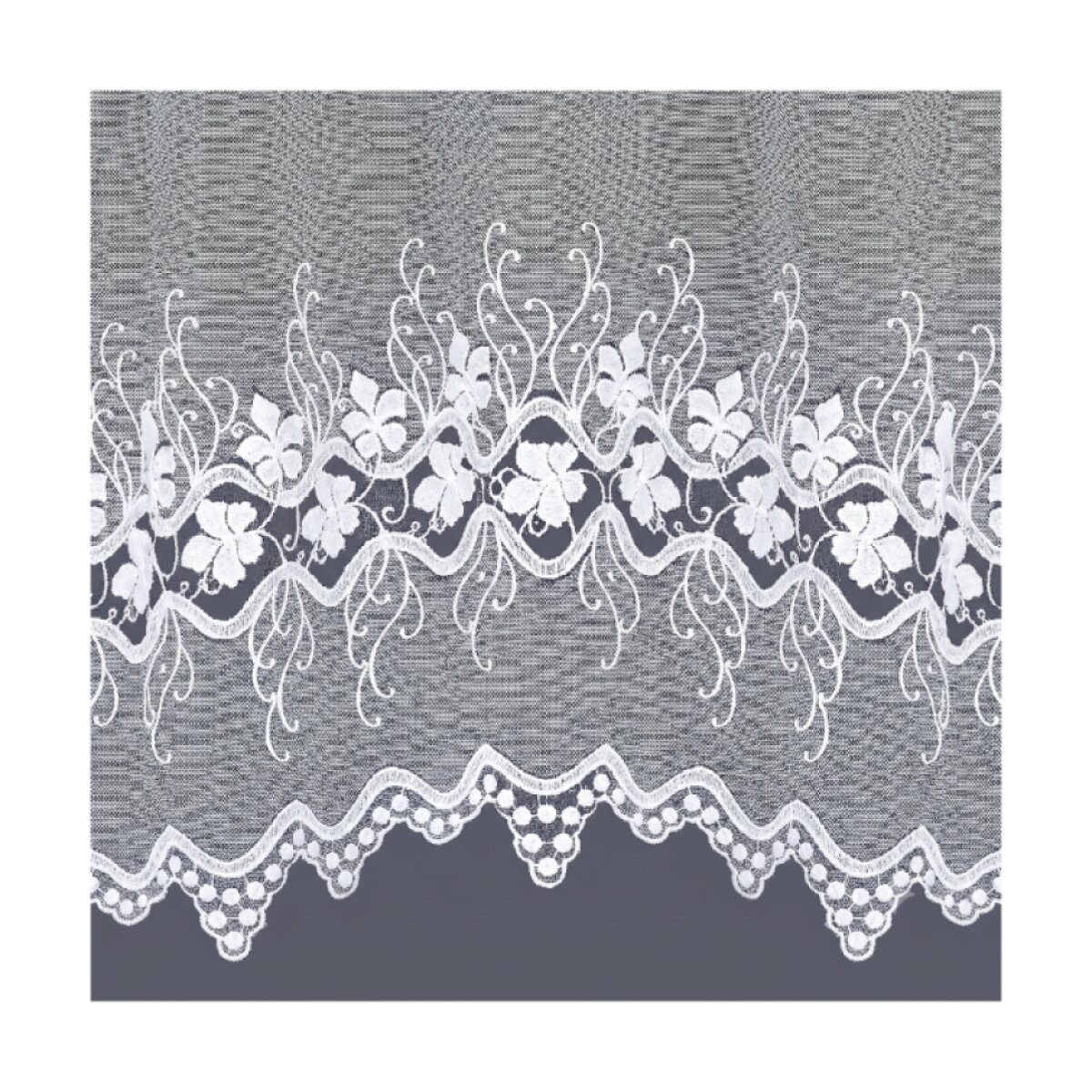 Dekorační žakárová záclona s řasící páskou LINETTE 180 bílá 300x180 cm MyBestHome