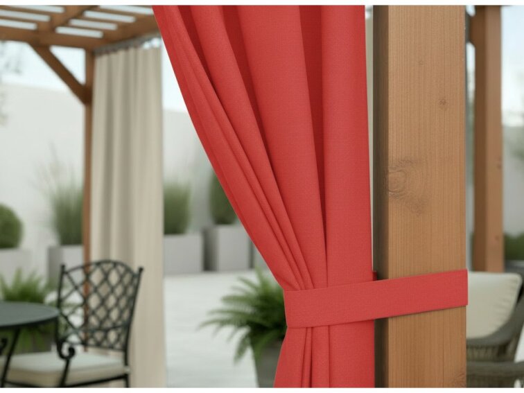 Venkovní zahradní závěs s tunýlkem JAMAICA color 10 červená, různé rozměry MyBestHome