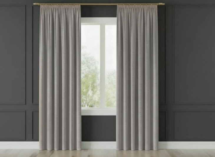 Dekorační závěs s řasící páskou VALMONT 140 cm x 250 nebo 260 cm color 005 světle šedá (cena za 1 kus) MyBestHome