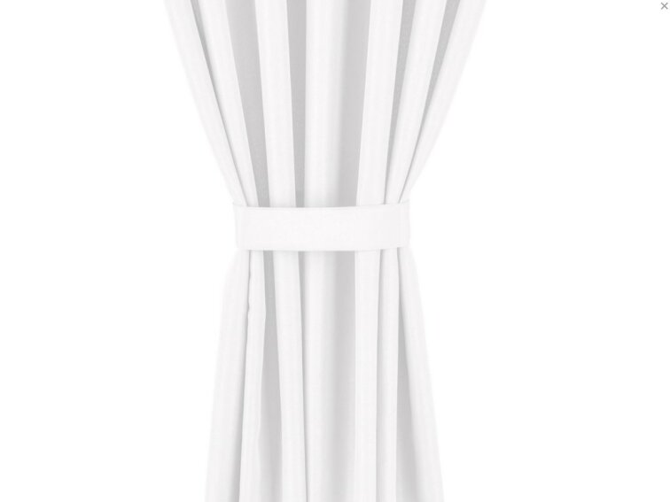 Venkovní zahradní závěs s poutky PORTO bílá 10 různé rozměry Mybesthome