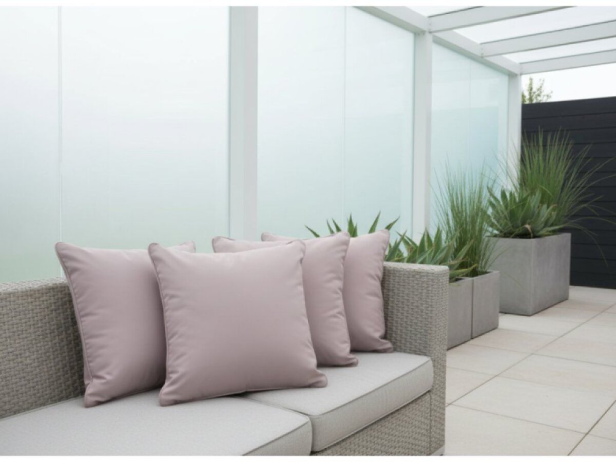 Dekorační venkovní polštář s výplní YUKON světle růžová 45x45 cm Mybesthome