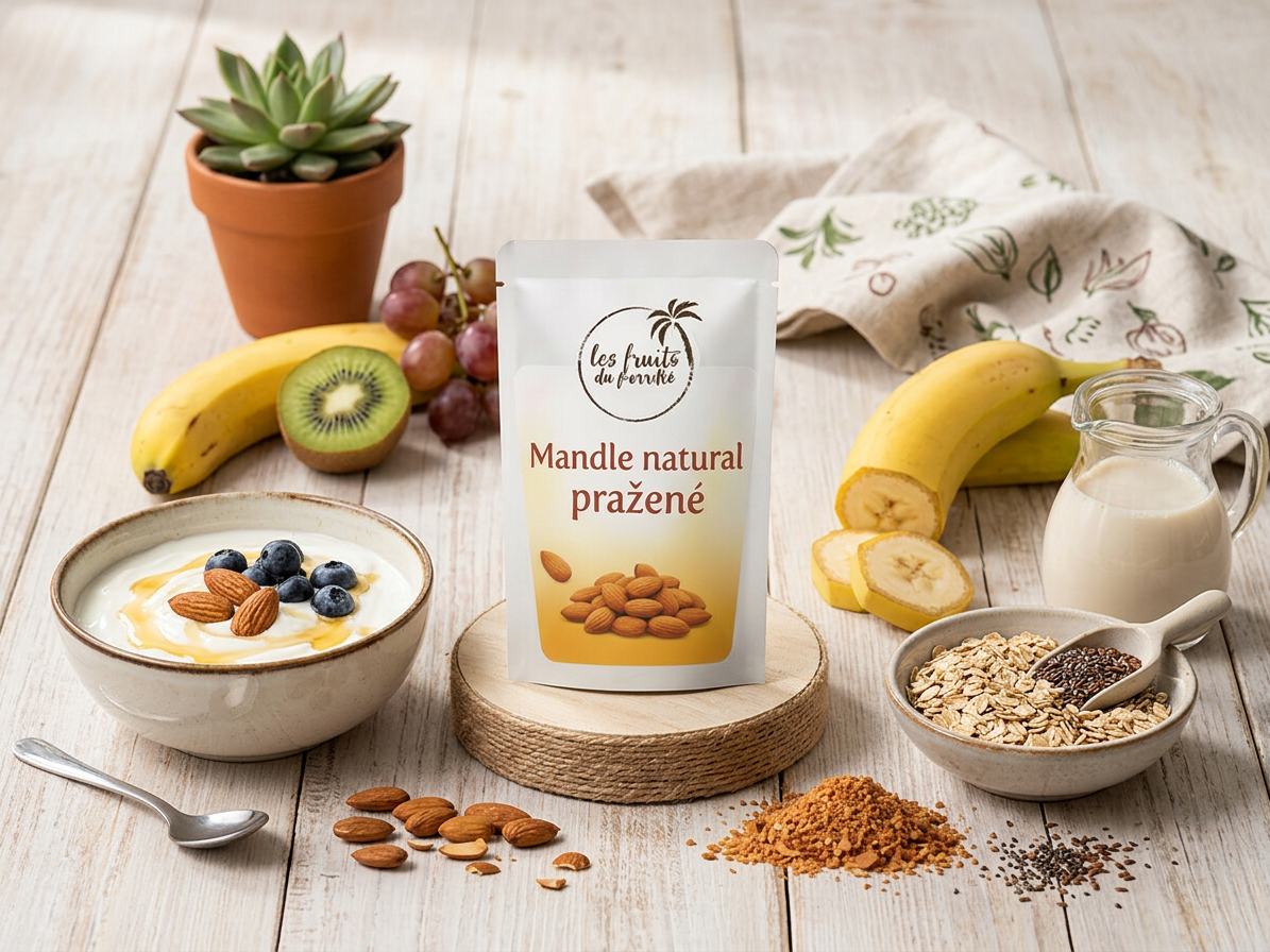 Mandle natural pražené CZ 3 kg LES FRUITS DU PARADIS