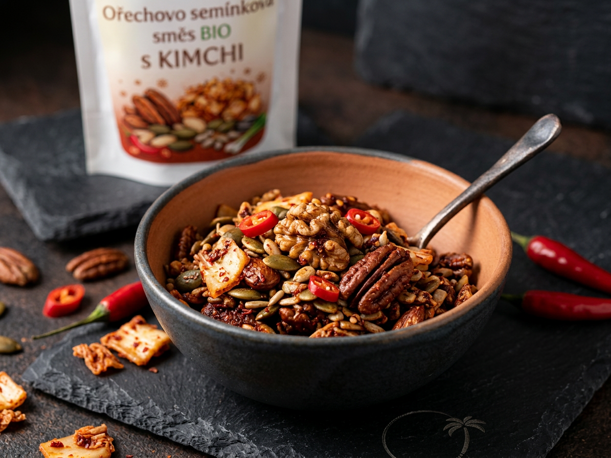 Ořechovo semínková směs BIO s KIMCHI 300 g LES FRUITS DU PARADIS