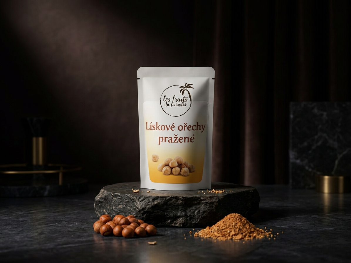 Lískové ořechy natural pražené 200 g LES FRUITS DU PARADIS