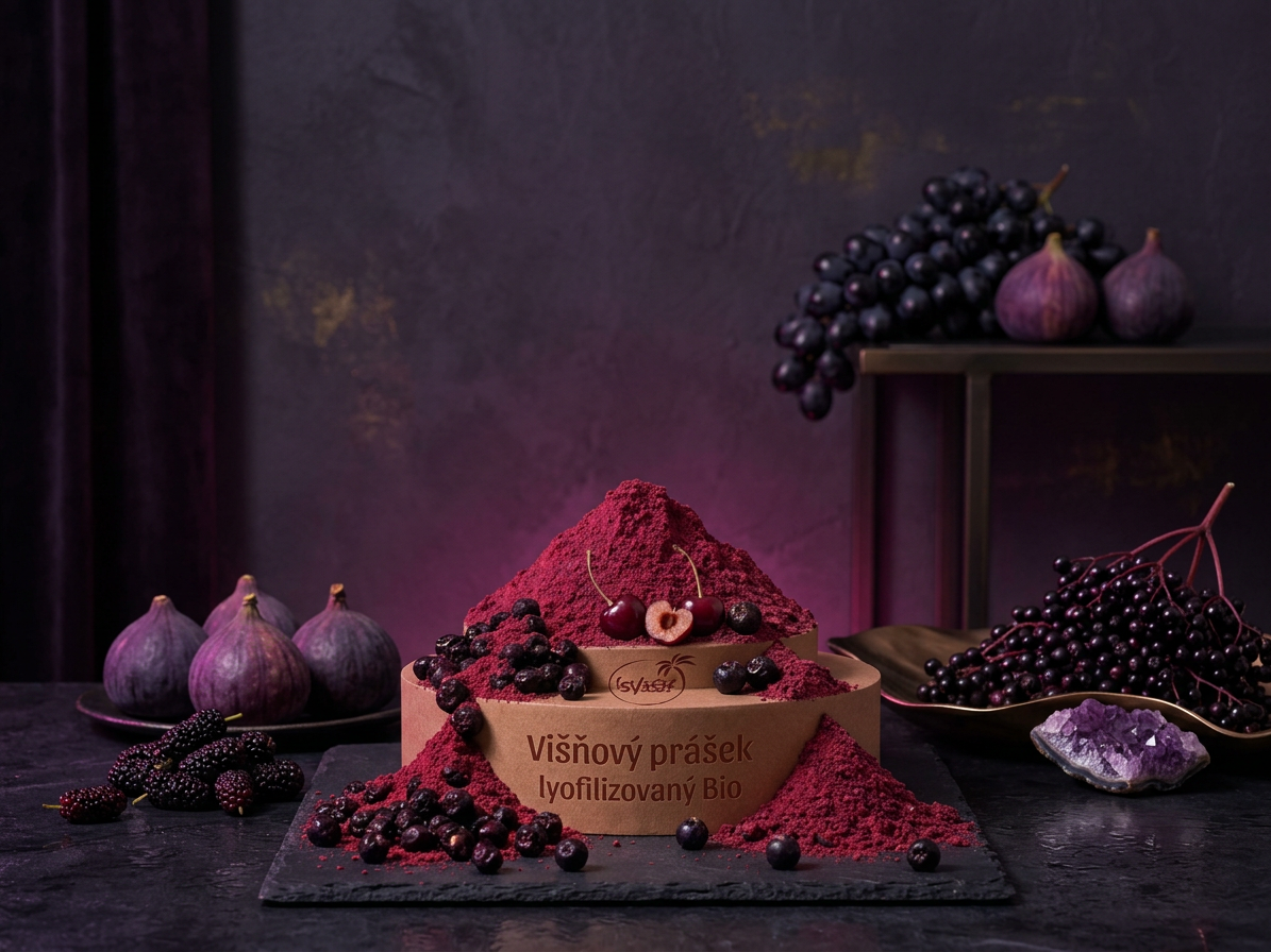 Višně lyofilizovaný prášek BIO 10 kg LES FRUITS DU PARADIS