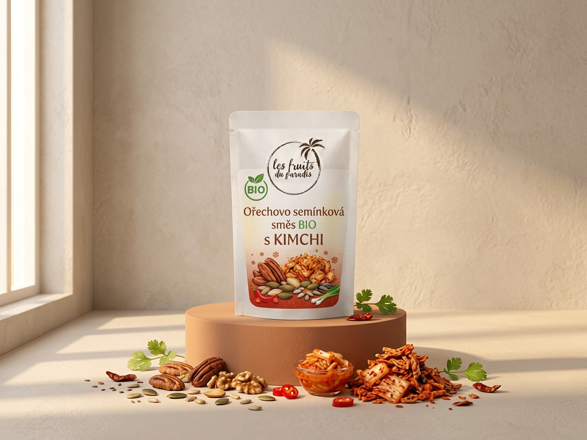 Ořechovo semínková směs BIO s KIMCHI 300 g LES FRUITS DU PARADIS