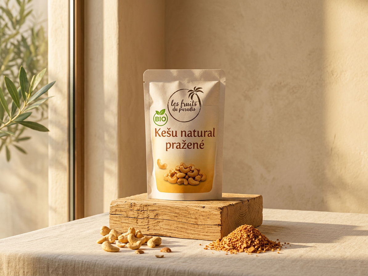 Kešu pražené nesolené BIO 1 kg LES FRUITS DU PARADIS