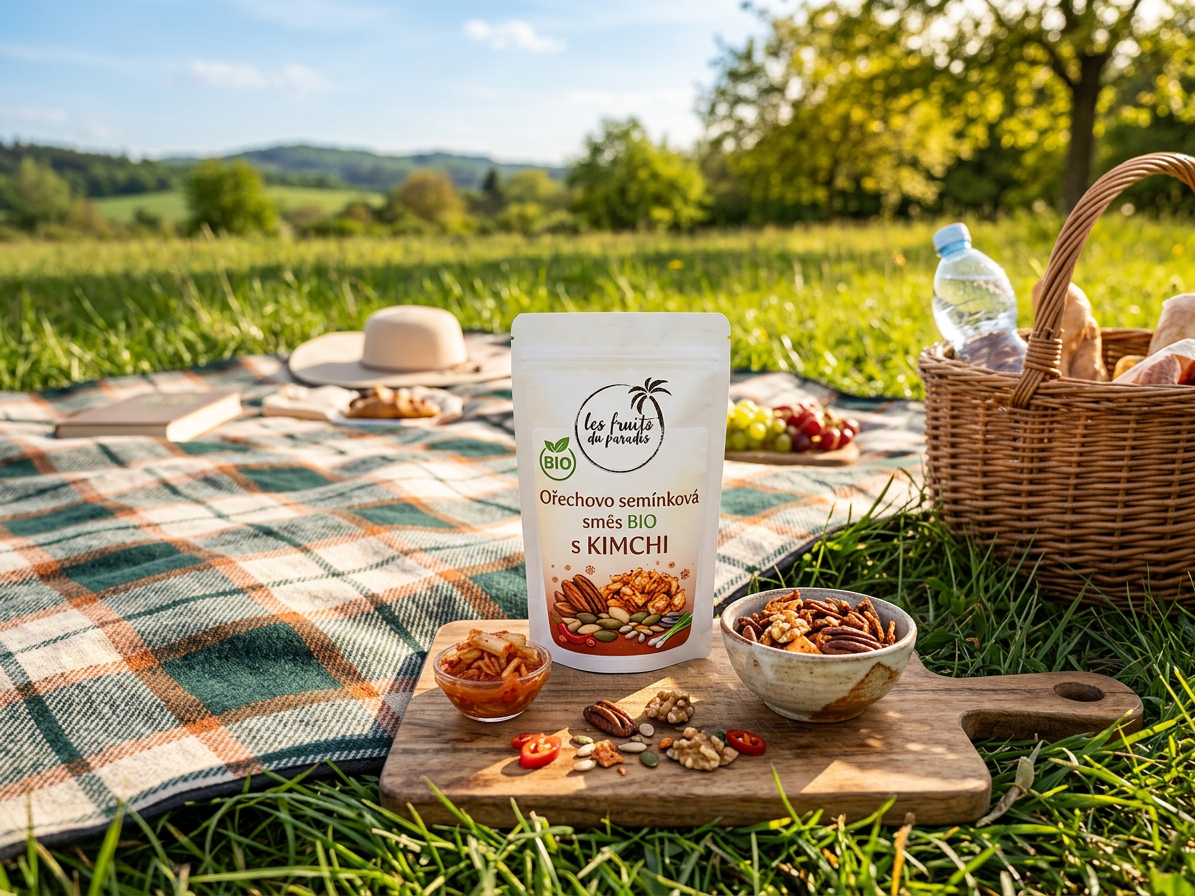 Ořechovo semínková směs BIO s KIMCHI 300 g LES FRUITS DU PARADIS