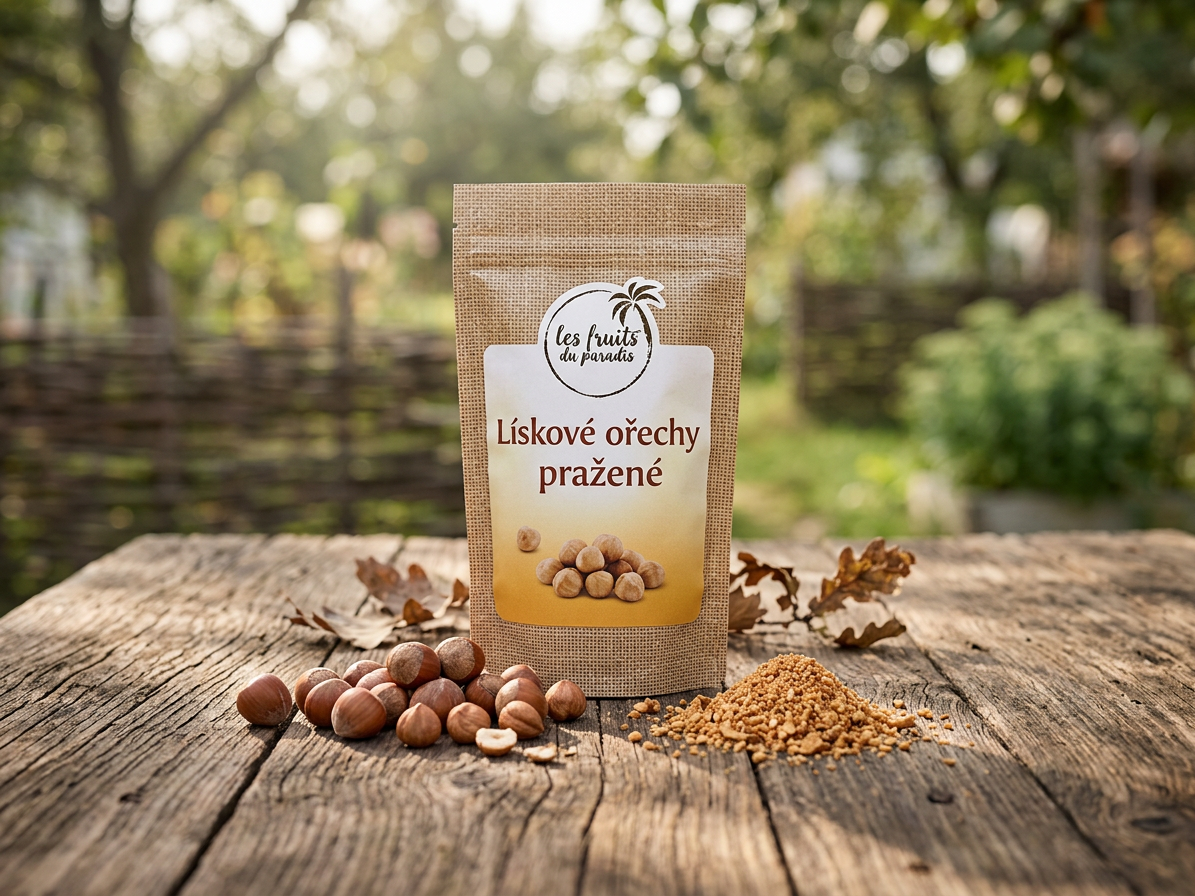 Lískové ořechy natural pražené 1 kg LES FRUITS DU PARADIS