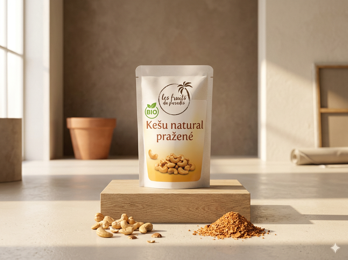 Kešu pražené nesolené BIO 500 g LES FRUITS DU PARADIS