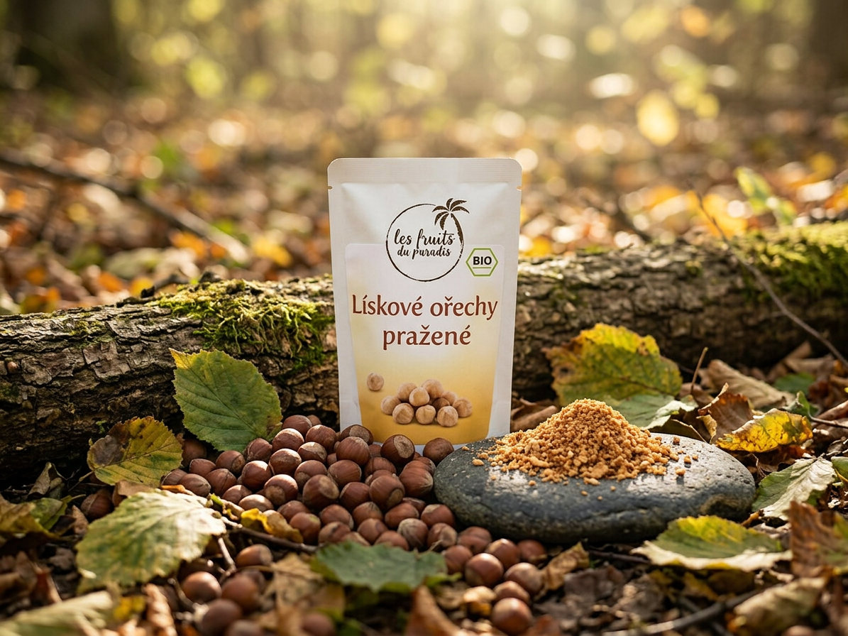 Lískové ořechy natural pražené BIO 200 g LES FRUITS DU PARADIS