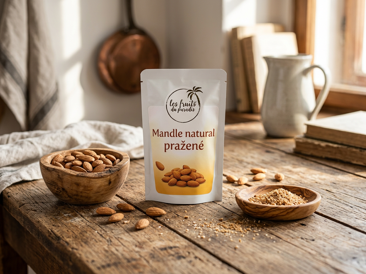 Mandle natural pražené CZ 3 kg LES FRUITS DU PARADIS