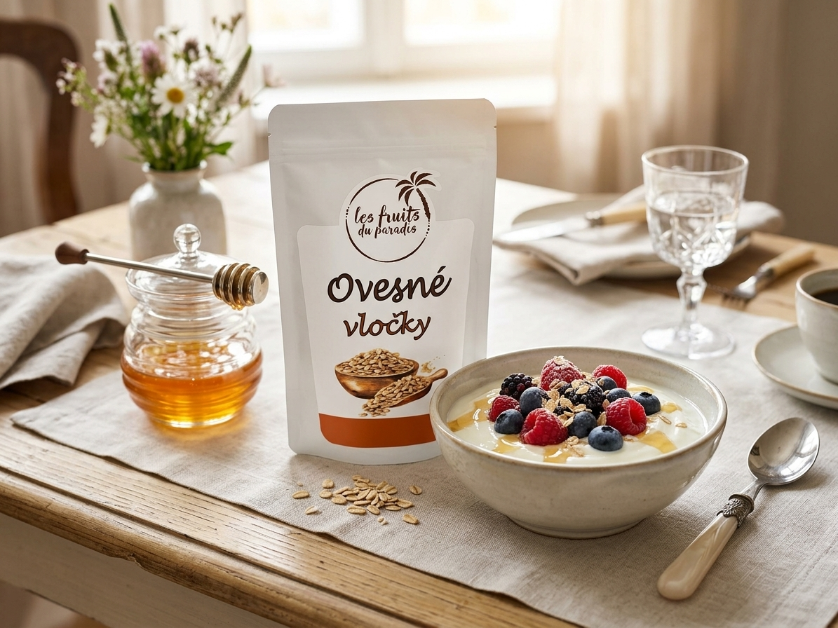 Ovesné vločky jemné 500 g LES FRUITS DU PARADIS