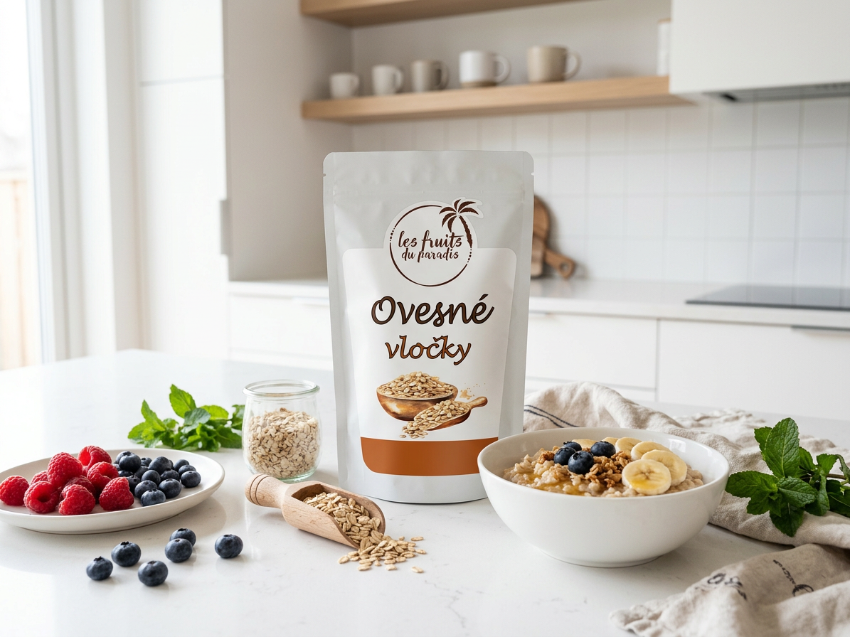 Ovesné vločky jemné 500 g LES FRUITS DU PARADIS
