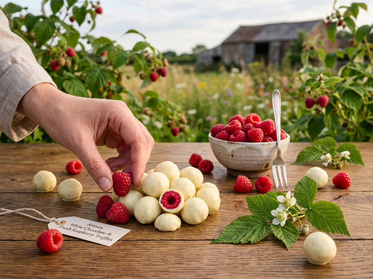 Maliny lyofilizované v bílé čokoládě 200 g LES FRUITS DU PARADIS