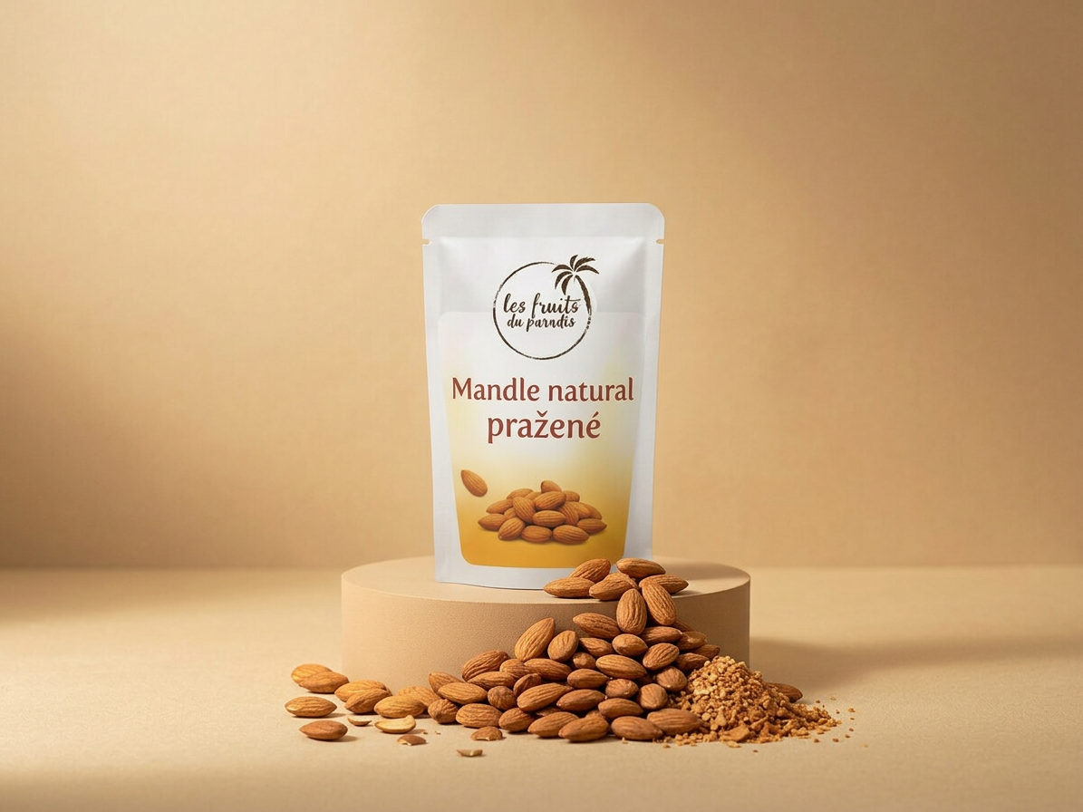Mandle natural pražené CZ 500 g LES FRUITS DU PARADIS