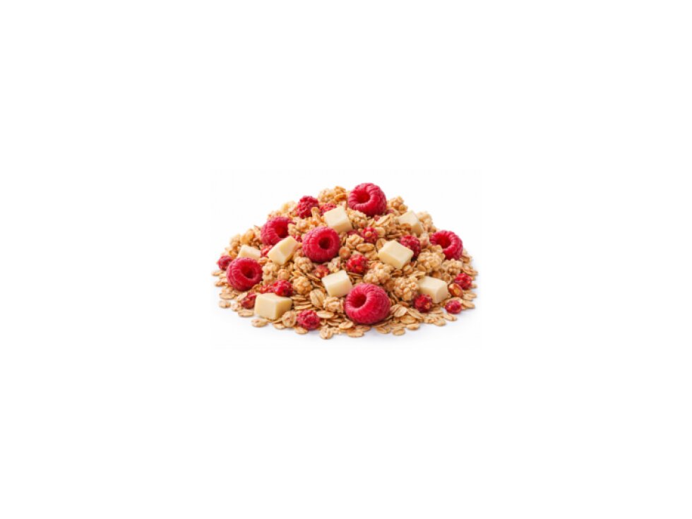 Müsli s Malinami v bílé čokoládě 300 g LES FRUITS DU PARADIS