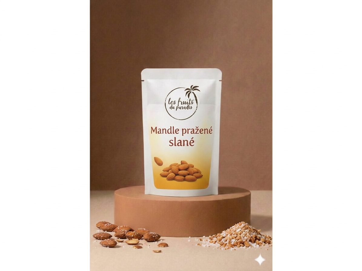 Mandle natural pražené CZ 200 g LES FRUITS DU PARADIS