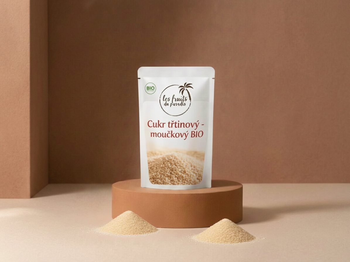 Cukr třtinový - moučkový BIO RAW 500 g LES FRUITS DU PARADIS
