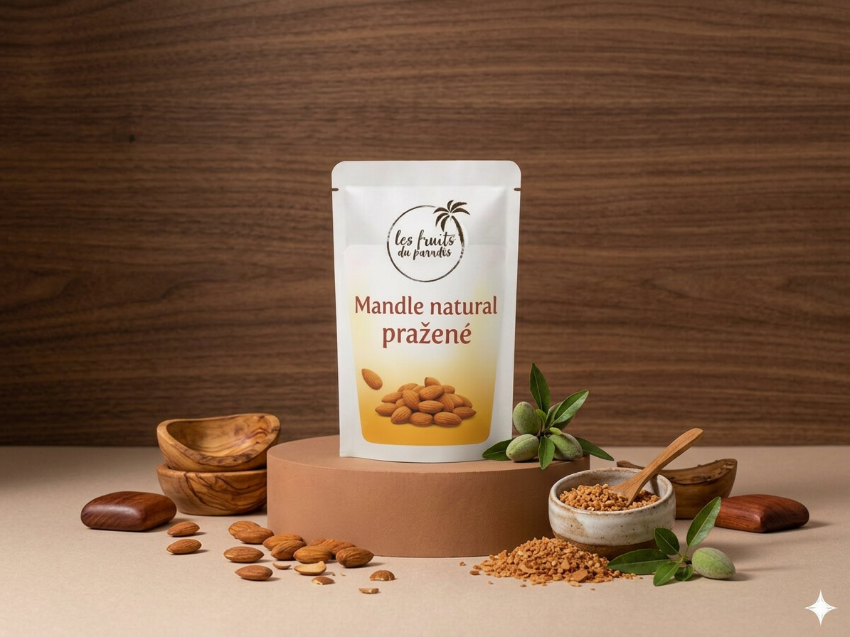 Mandle natural pražené CZ 500 g LES FRUITS DU PARADIS