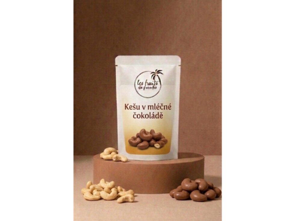 Kešu ořechy v mléčné čokoládě 200 g LES FRUITS DU PARADIS