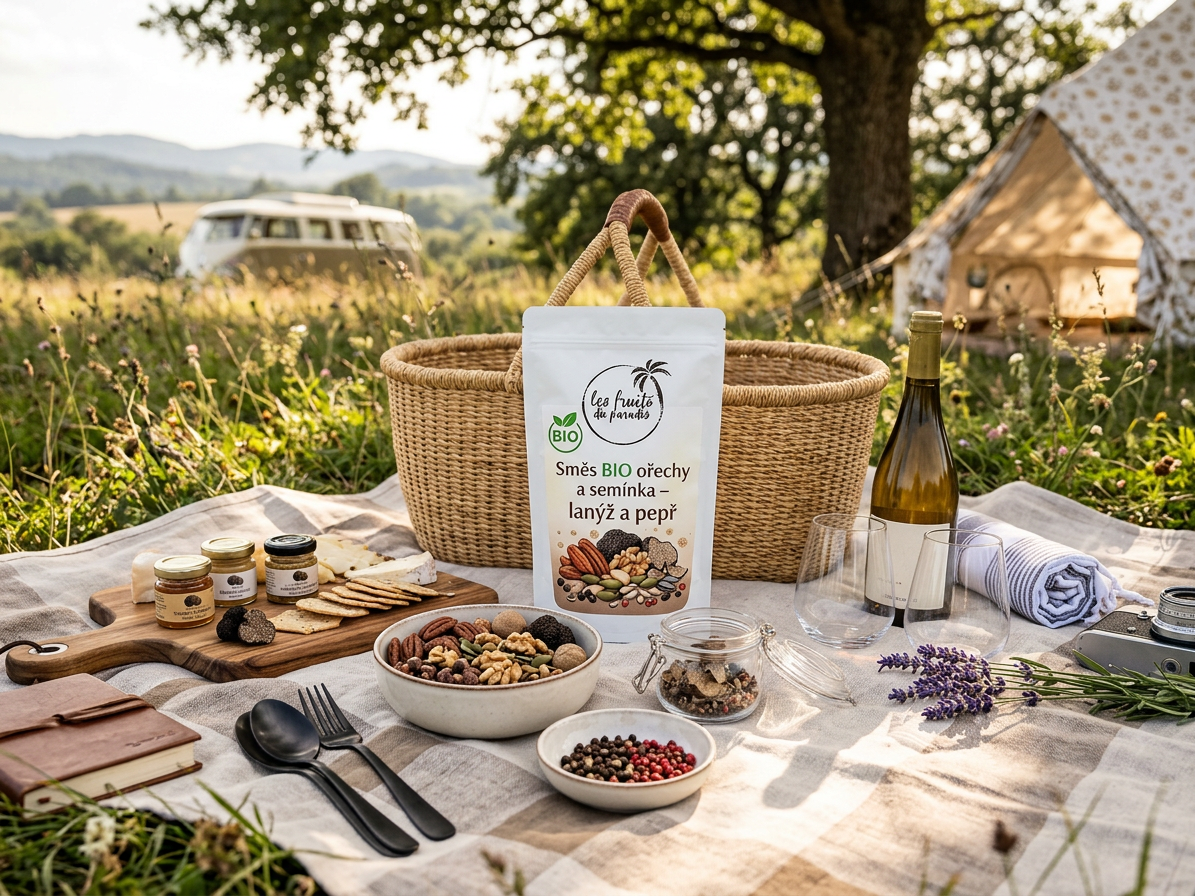 Ořechovo semínková směs BIO – lanýž a pepř 300 g LES FRUITS DU PARADIS