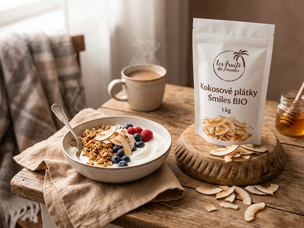 Kokosové plátky - Smiles BIO 200 g LES FRUITS DU PARADIS
