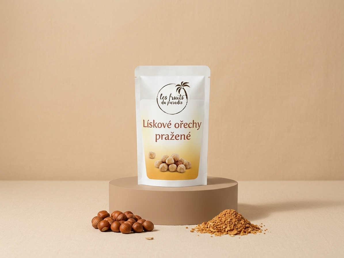 Lískové ořechy natural pražené 200 g LES FRUITS DU PARADIS