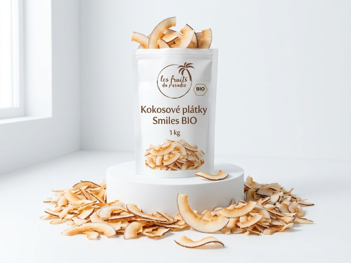 Kokosové plátky - Smiles BIO 500 g LES FRUITS DU PARADIS