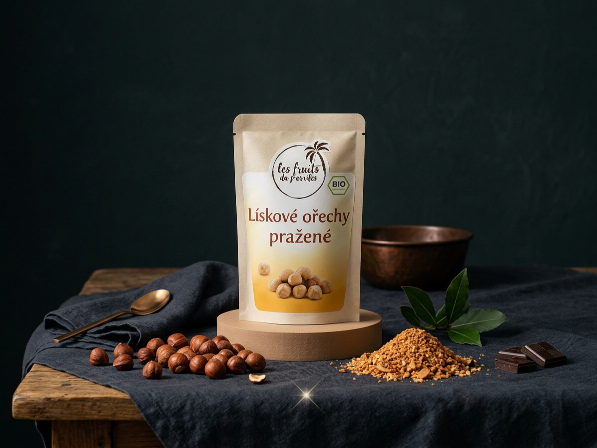 Lískové ořechy natural pražené BIO 200 g LES FRUITS DU PARADIS