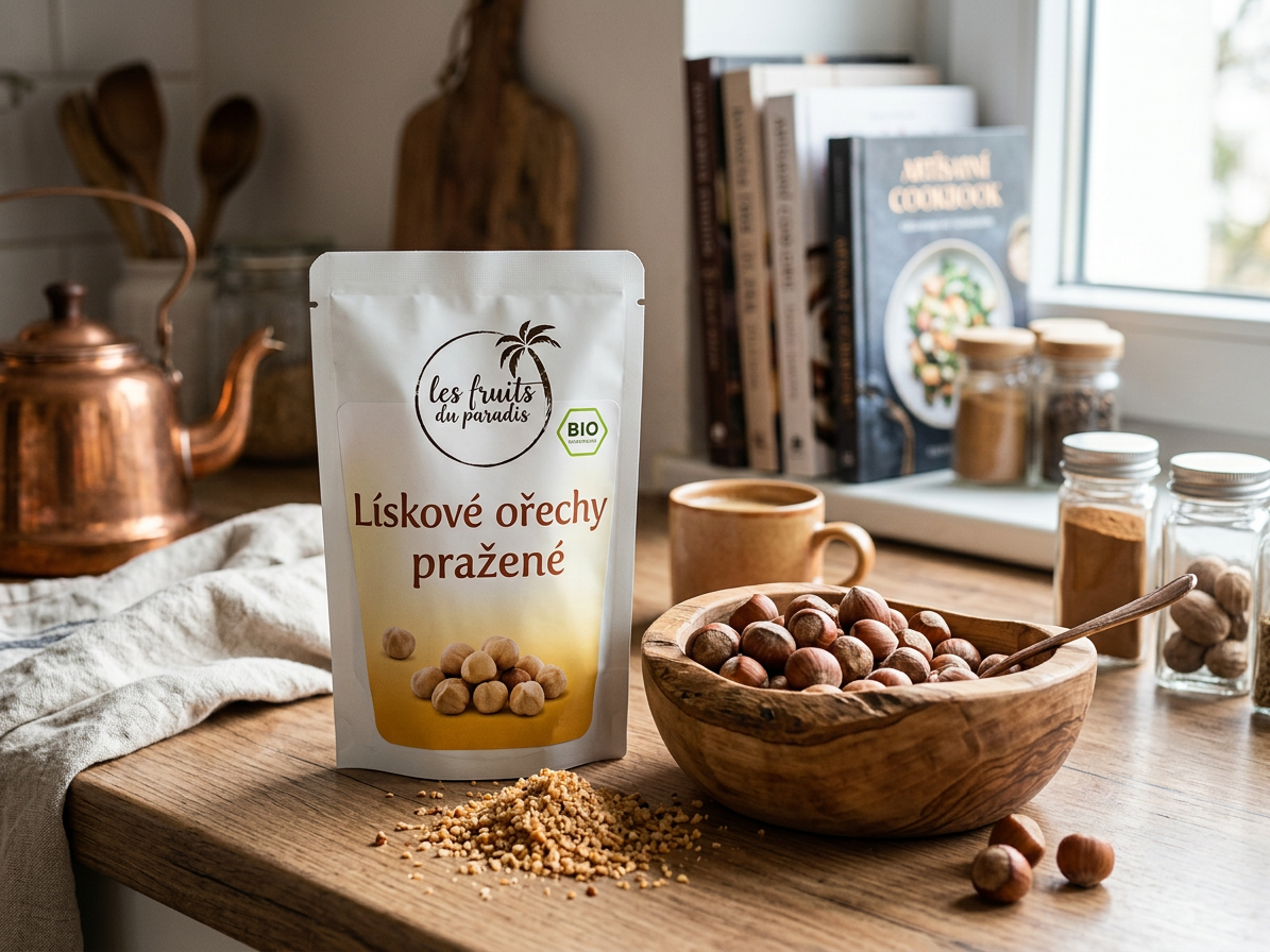 Lískové ořechy natural pražené BIO 1 kg LES FRUITS DU PARADIS