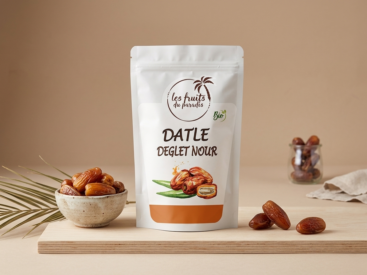 Datle Deglet Nour BIO bez pecky 150 g LES FRUITS DU PARADIS
