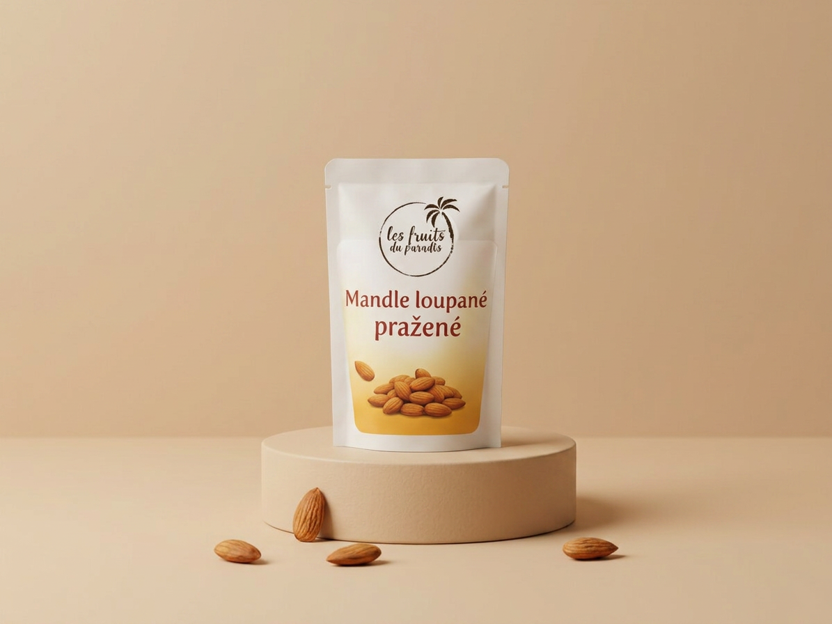 Mandle pražené loupané 1 kg LES FRUITS DU PARADIS
