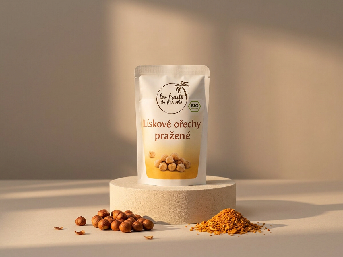 Lískové ořechy natural pražené BIO 200 g LES FRUITS DU PARADIS