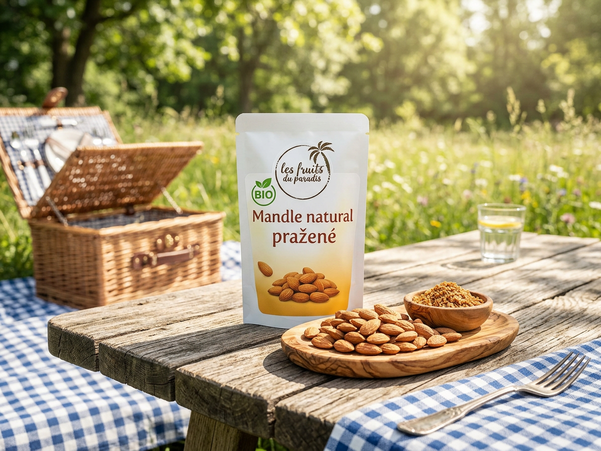 Mandle natural pražené BIO 3 kg LES FRUITS DU PARADIS
