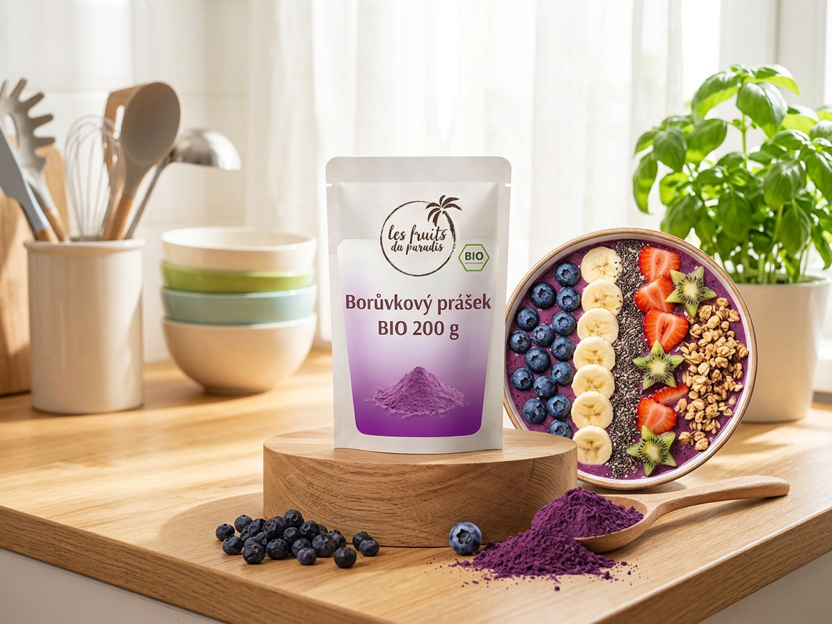 Borůvkový prášek BIO 200 g LES FRUITS DU PARADIS