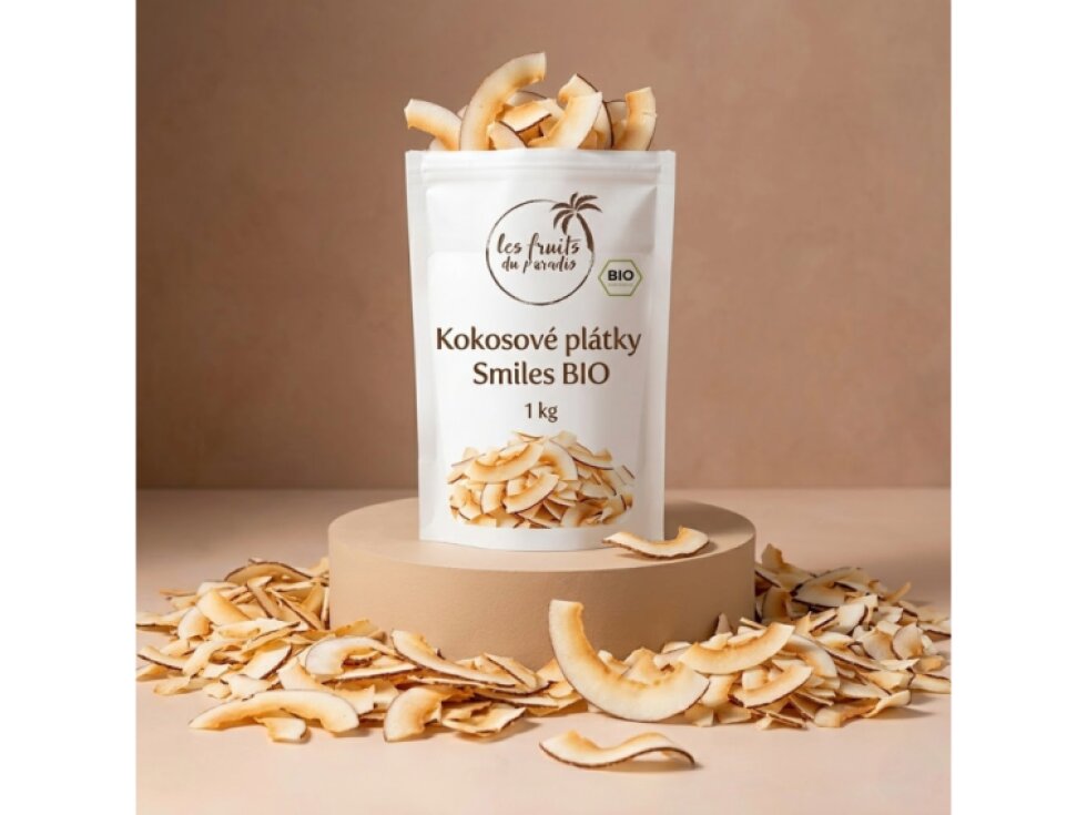 Kokosové plátky - Smiles BIO 200 g LES FRUITS DU PARADIS