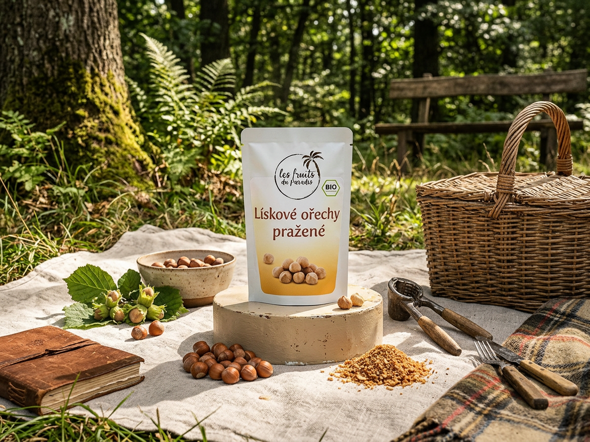 Lískové ořechy natural pražené BIO 500 g LES FRUITS DU PARADIS