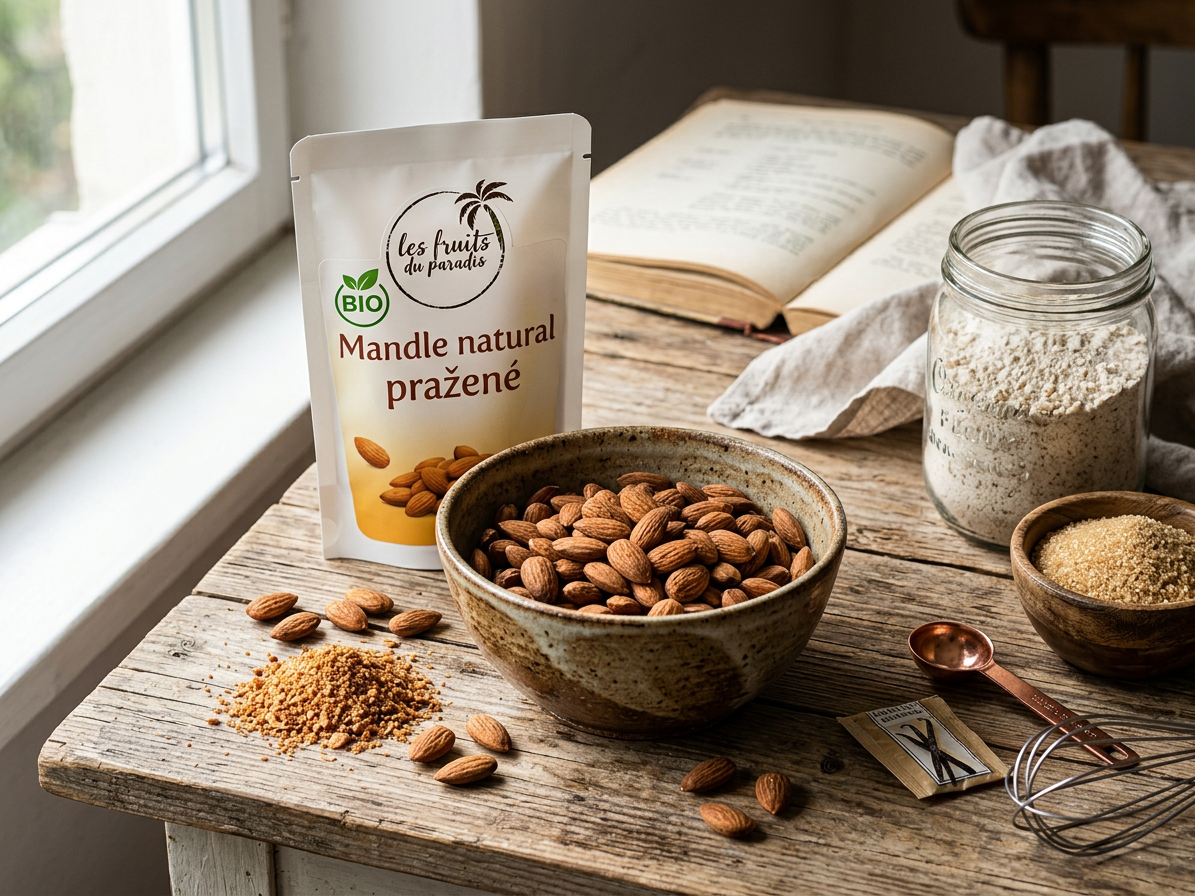Mandle natural pražené BIO 3 kg LES FRUITS DU PARADIS