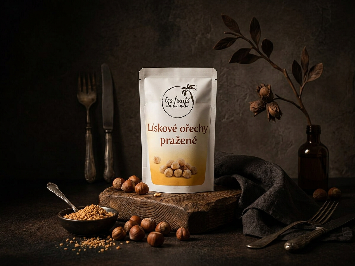 Lískové ořechy blanšované pražené CZ 200 g LES FRUITS DU PARADIS
