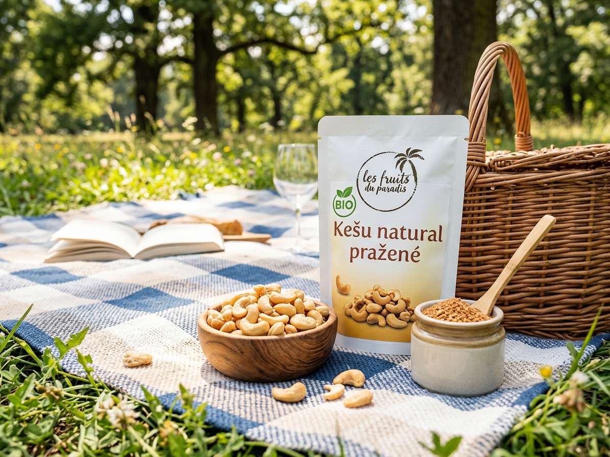 Kešu pražené nesolené BIO 500 g LES FRUITS DU PARADIS