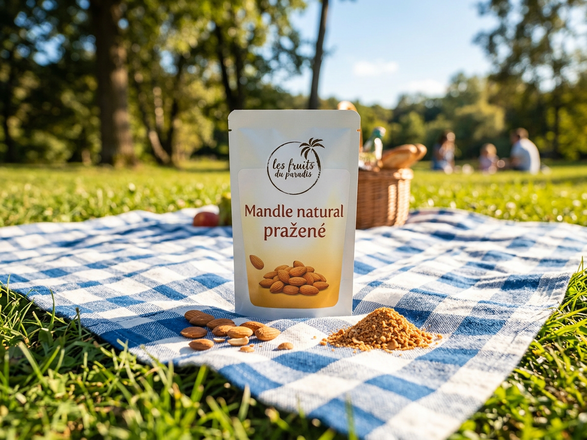 Mandle natural pražené CZ 200 g LES FRUITS DU PARADIS