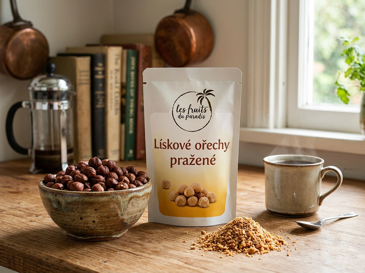 Lískové ořechy blanšované pražené CZ 1 kg LES FRUITS DU PARADIS