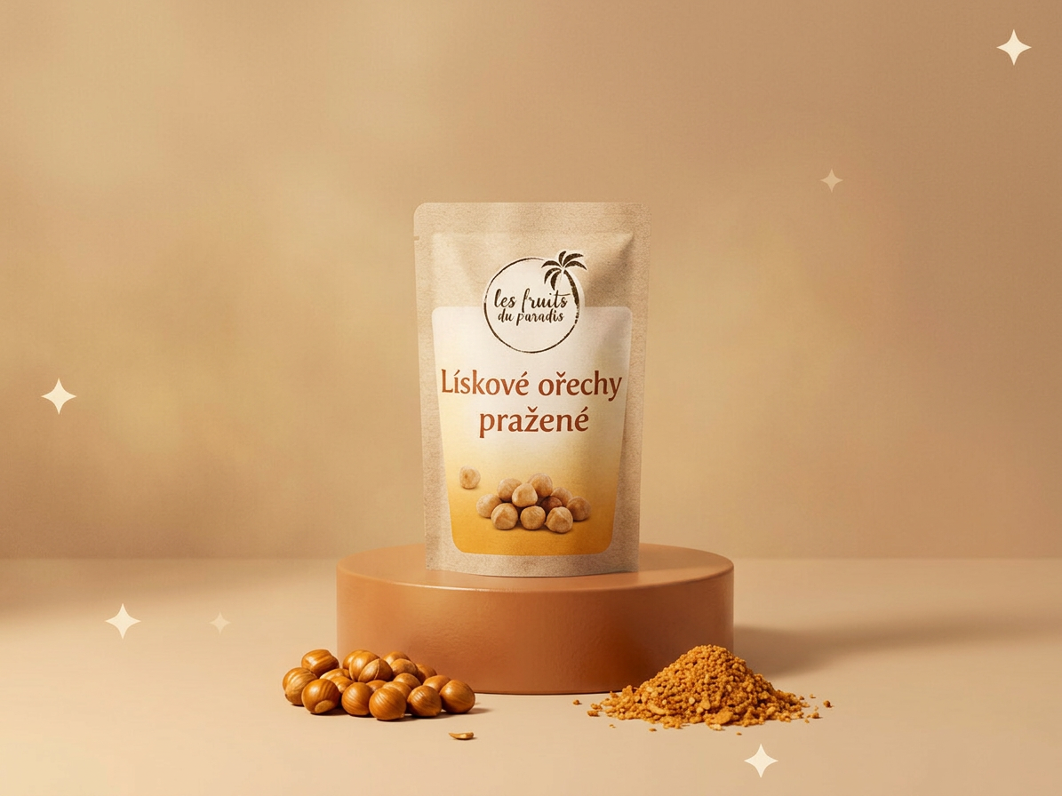 Lískové ořechy blanšované pražené CZ 500 g LES FRUITS DU PARADIS