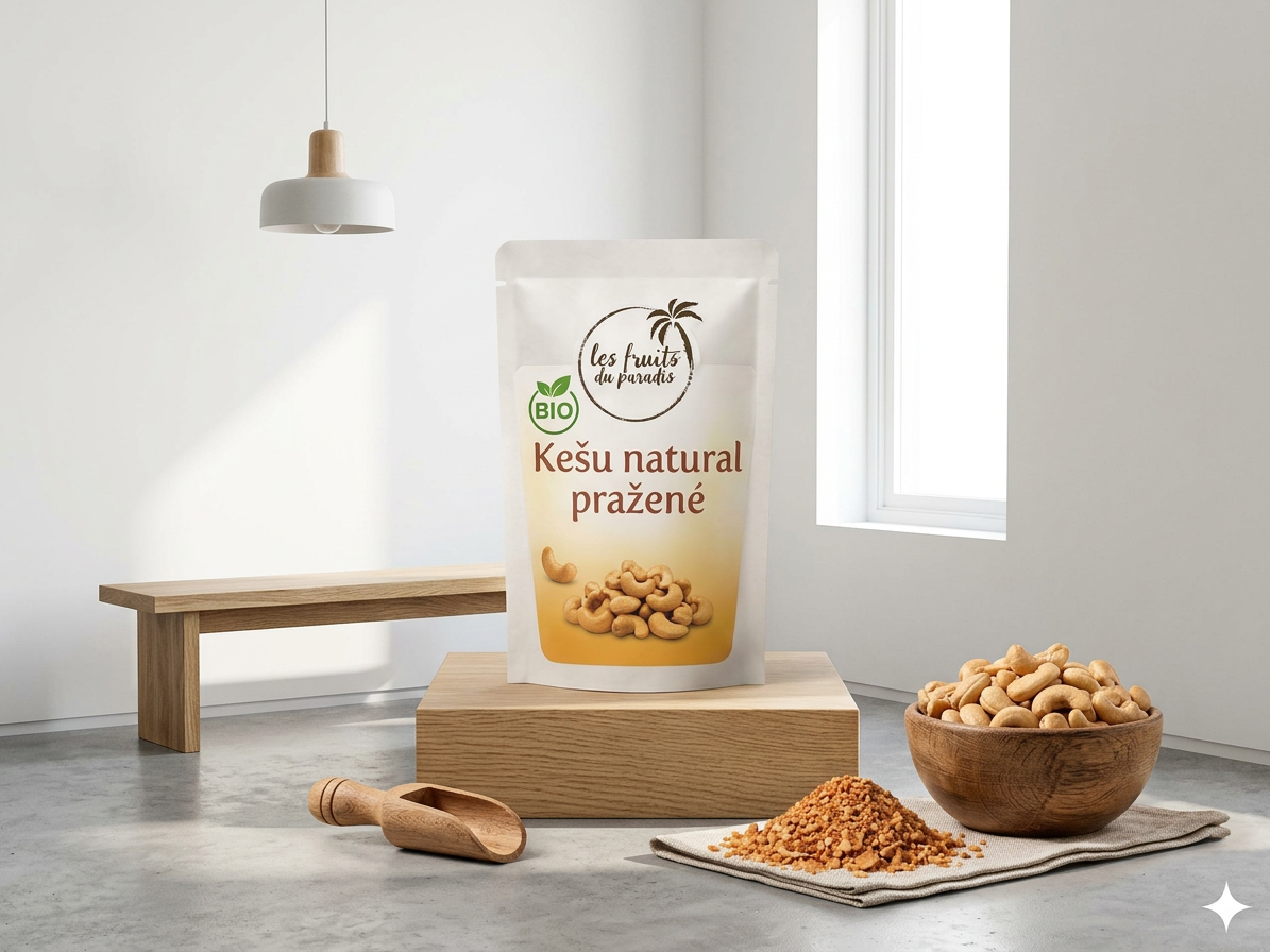 Kešu pražené nesolené BIO 200 g LES FRUITS DU PARADIS