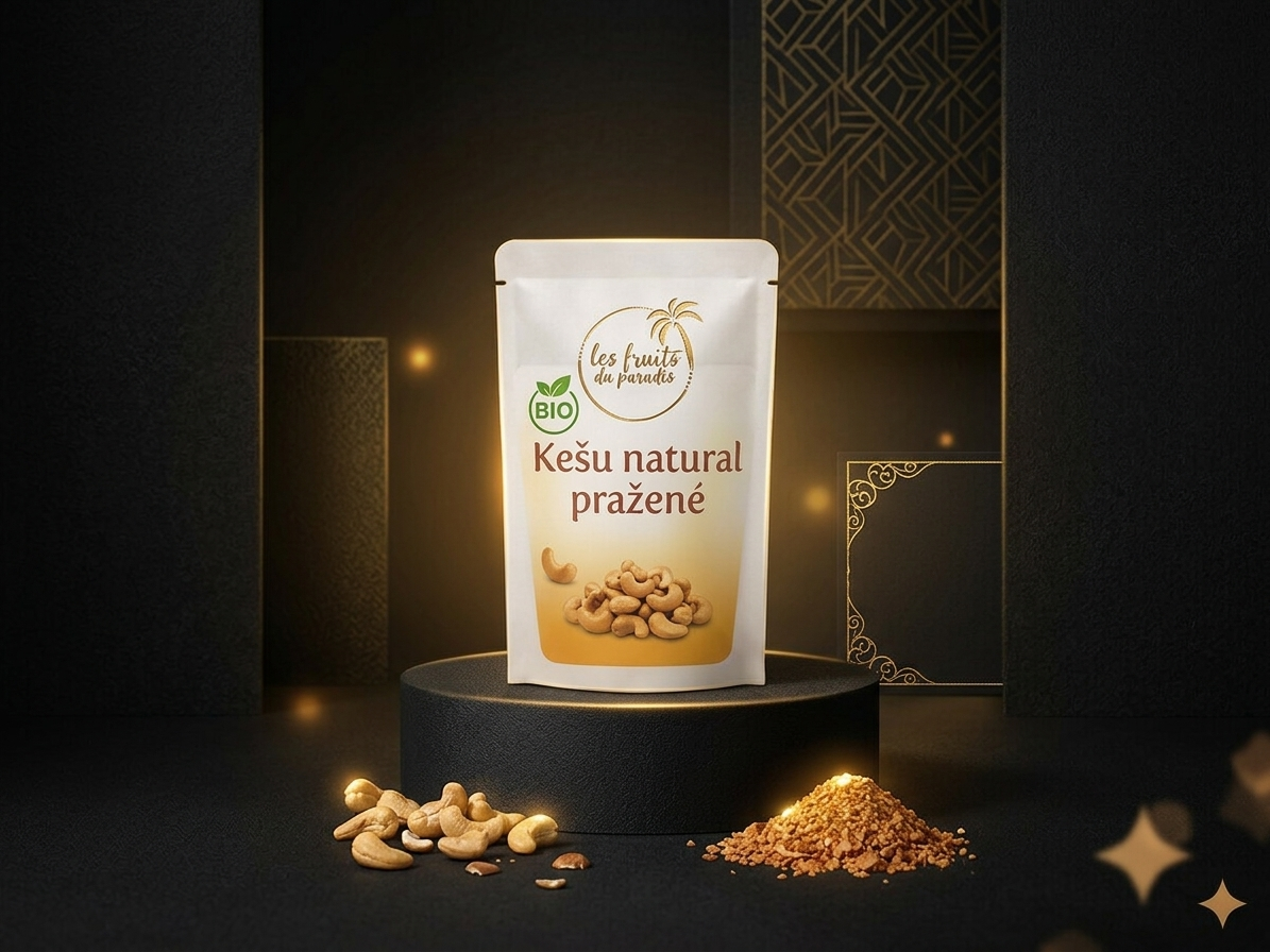 Kešu pražené nesolené BIO 1 kg LES FRUITS DU PARADIS