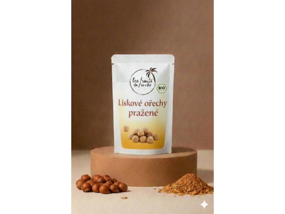 Lískové ořechy natural pražené BIO 500 g LES FRUITS DU PARADIS