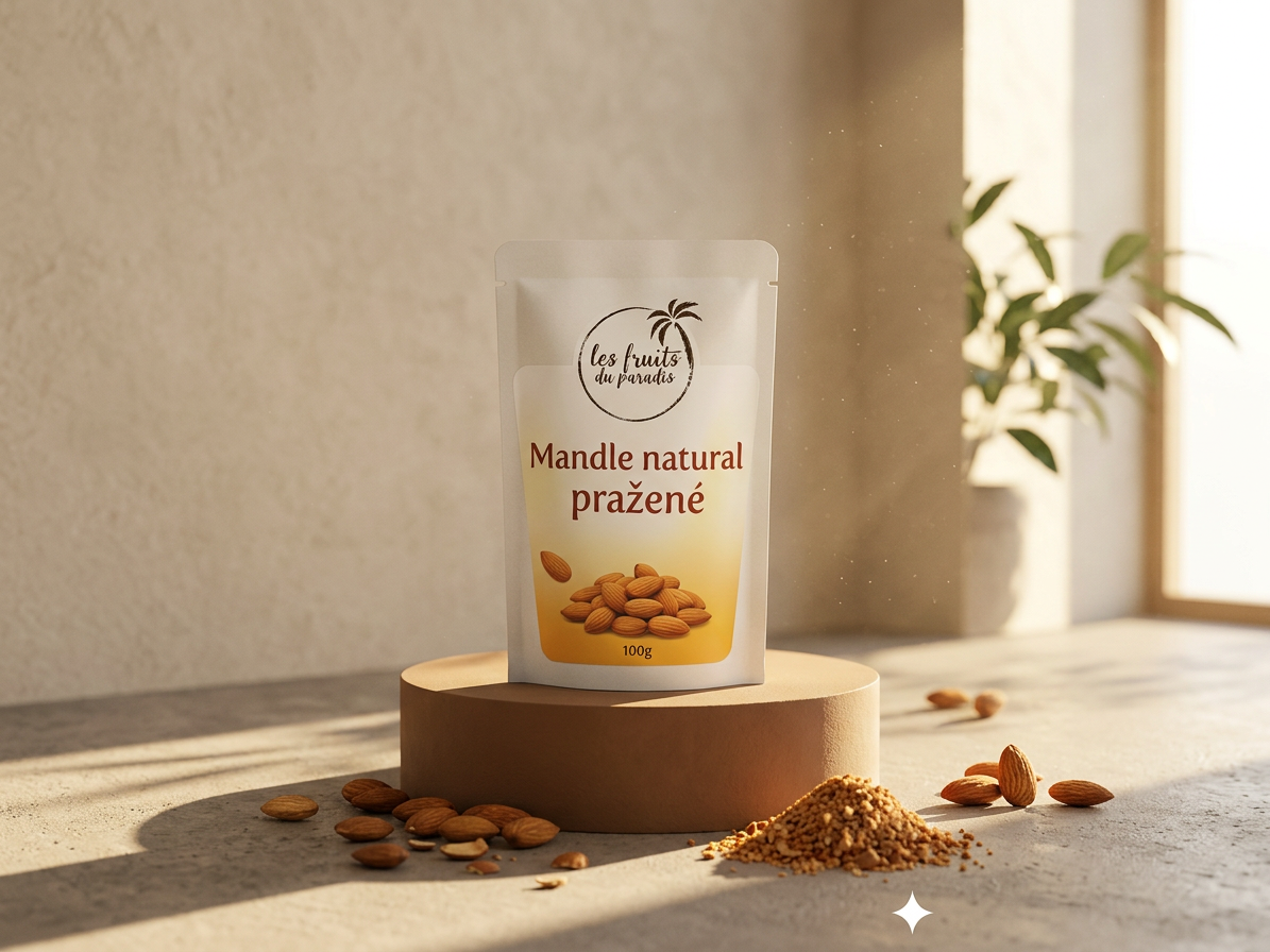 Mandle natural pražené CZ 3 kg LES FRUITS DU PARADIS