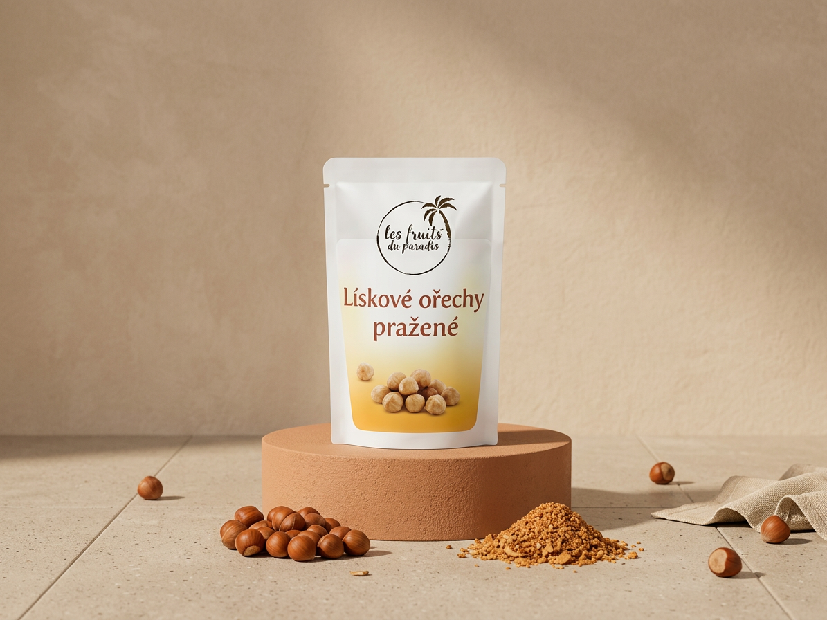 Lískové ořechy natural pražené 1 kg LES FRUITS DU PARADIS